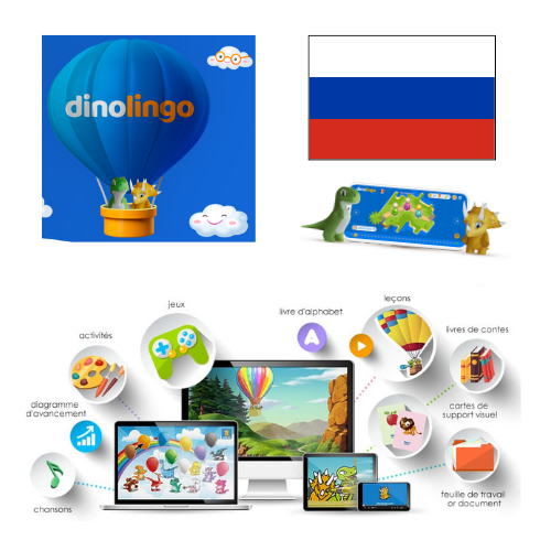 Dinolingo cours russe enfant