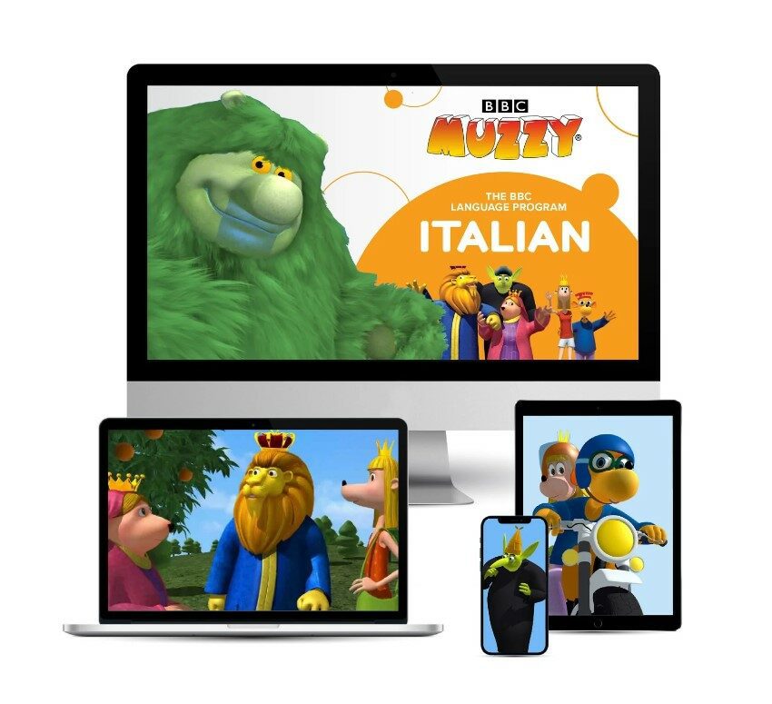 Cours d'italien en ligne pour enfants methode muzzy